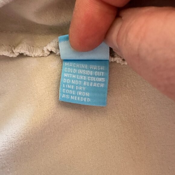 Women's 6 J. McLaughlin Stitched Detail Khaki Skirt Slit Professional Career - Picture 8 of 9